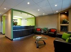 The real Serenity Dental patient lounge and reception
